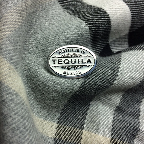 mini plaque aluminium gaufré tequila