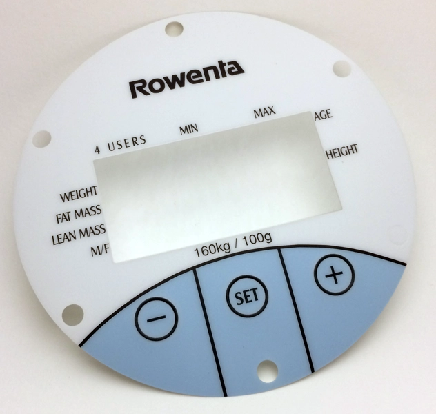 face avant en lexan pour rowenta